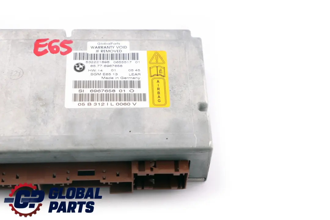 BMW E65 E66 Airbag ECU Steuergerät Gateway Modul - SKU 6967658 - Teilenummer 6967658