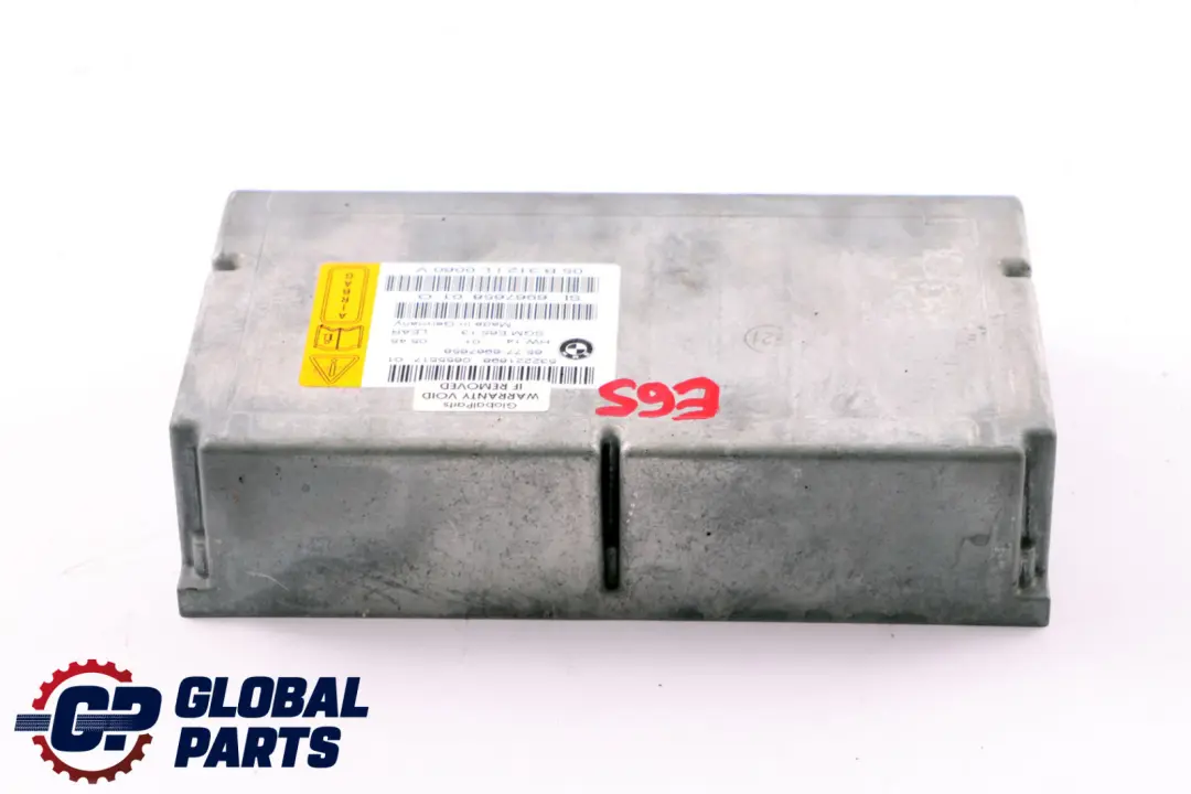 Module Gateway De L'unité De Contrôle De L'airbag ECU pour BMW E65 E66 à propos du numéro de pièce 6967658 BMW E65 E66 Module Gateway De L'unité De Contrôle De L'airbag ECU - SKU 6967658 - Numéro de pièce 6967658