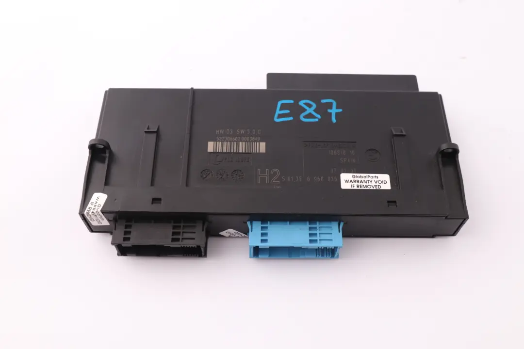 BMW 1 Series E87 ECU Body Control Module Unit H2 PL2 JBBFE - SKU 6968036 - Part number 6968036