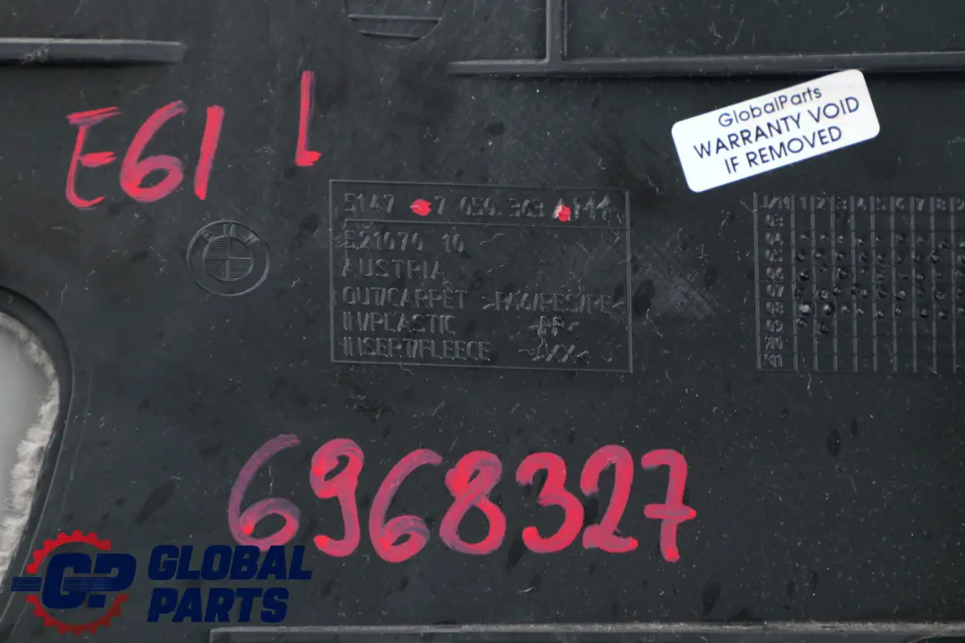 BMW E61 Tapicerka bagażnika lewa 7050363 - SKU 6968327 - Numer Części 6987033