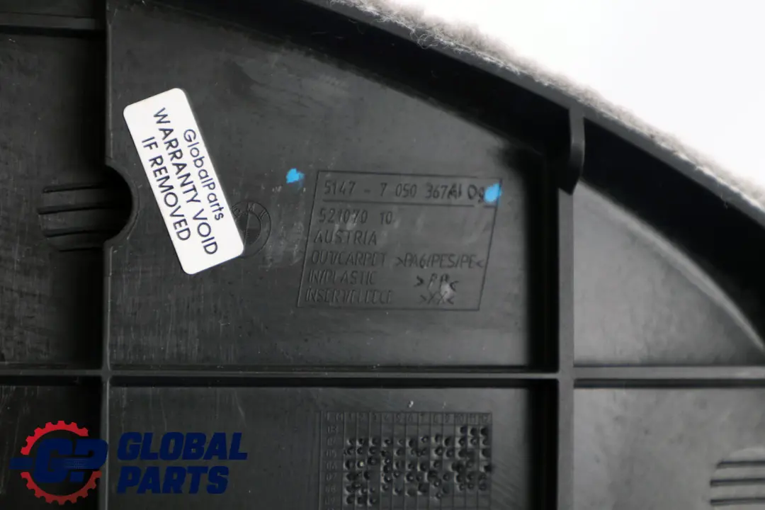 Klappe Gepäckraum Links Grau 7050367 für BMW 5 er E61 E61N mit Teilenummer 6968333 BMW 5 er E61 E61N Klappe Gepäckraum Links Grau 7050367 - SKU 6968333 - Teilenummer 6968333