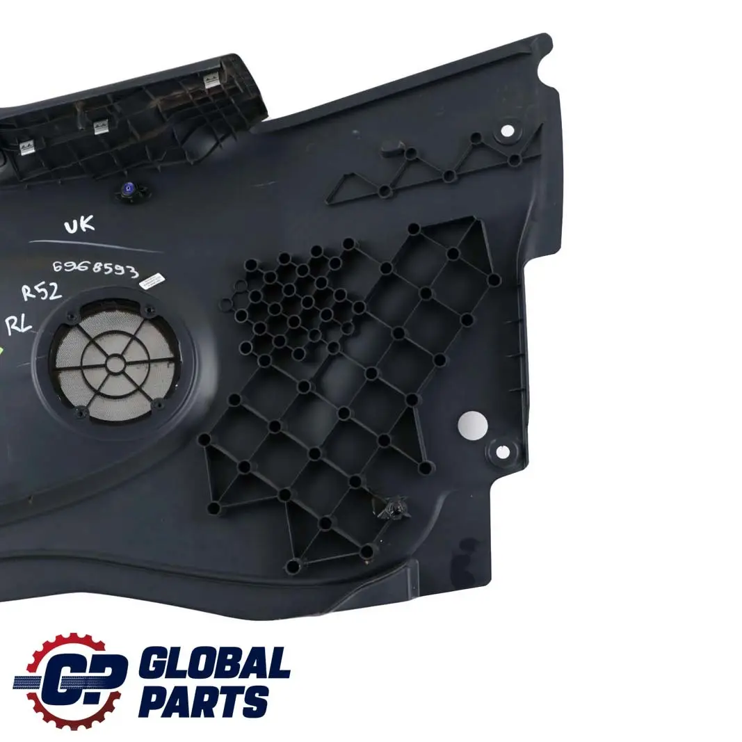 Left N/S Lateral Trim Side Panel Dark Blue to Mini Cabrio R52 Rear with Part number 6968593 Mini Cabrio R52 Rear Left N/S Lateral Trim Side Panel Dark Blue - SKU 6968593 - Part number 6968593