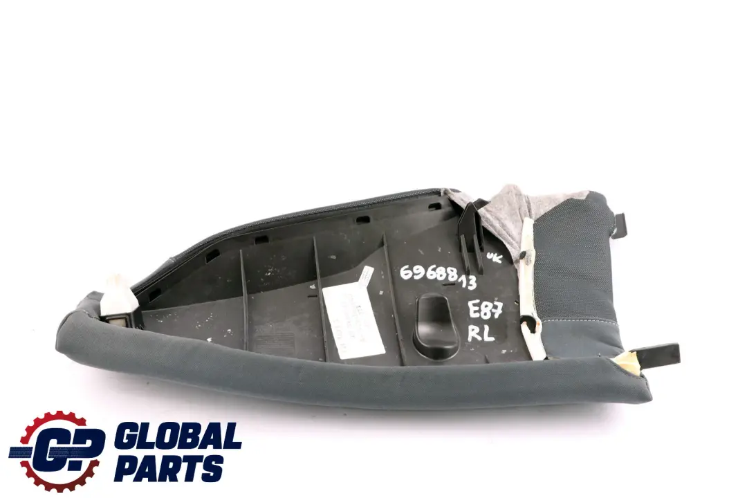 Side Finisher Corner Left N/S Cloth Network Grey to BMW 1 Series E87 Rear Seat with Part number 6968813 BMW 1 Series E87 Rear Seat Side Finisher Corner Left N/S Cloth Network Grey - SKU 6968813 - Part number 6968813