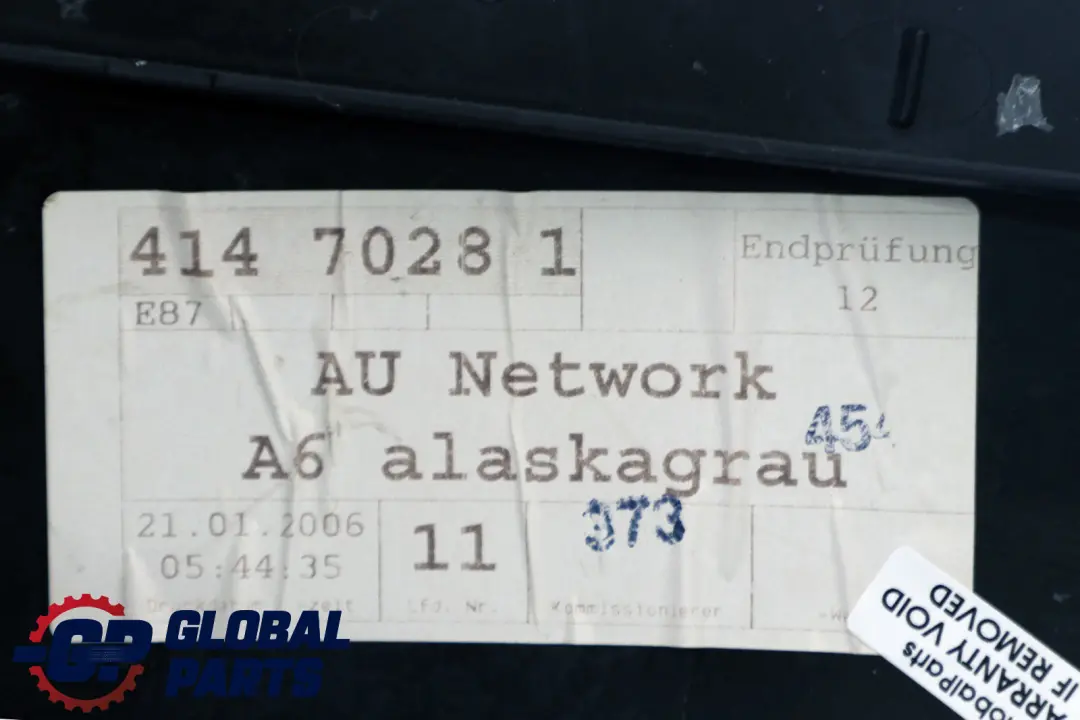 Side Finisher Corner Left N/S Cloth Network Grey to BMW 1 Series E87 Rear Seat with Part number 6968813 BMW 1 Series E87 Rear Seat Side Finisher Corner Left N/S Cloth Network Grey - SKU 6968813 - Part number 6968813