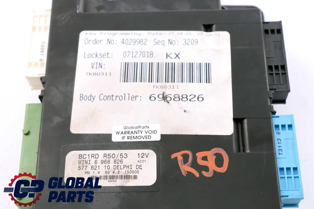 Body Control Unit Basic Module BCM BC1RD Mini R50 R53 - SKU 6968826 - Part number 6968826