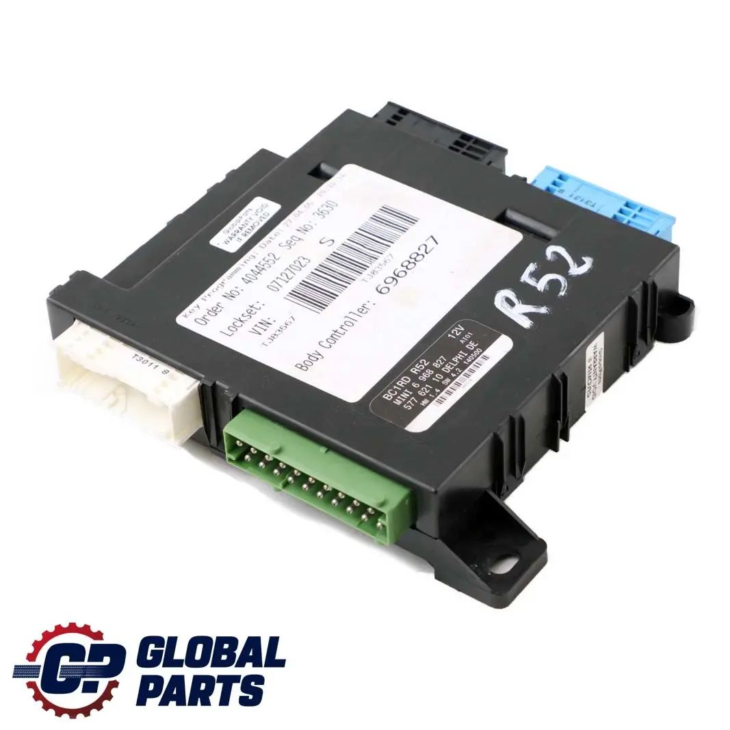 Body Control Unit Basic Module BCM to BMW Mini Cooper One R52 with Part number 6968827 BMW Mini Cooper One R52 Body Control Unit Basic Module BCM - SKU 6968827 - Part number 6968827