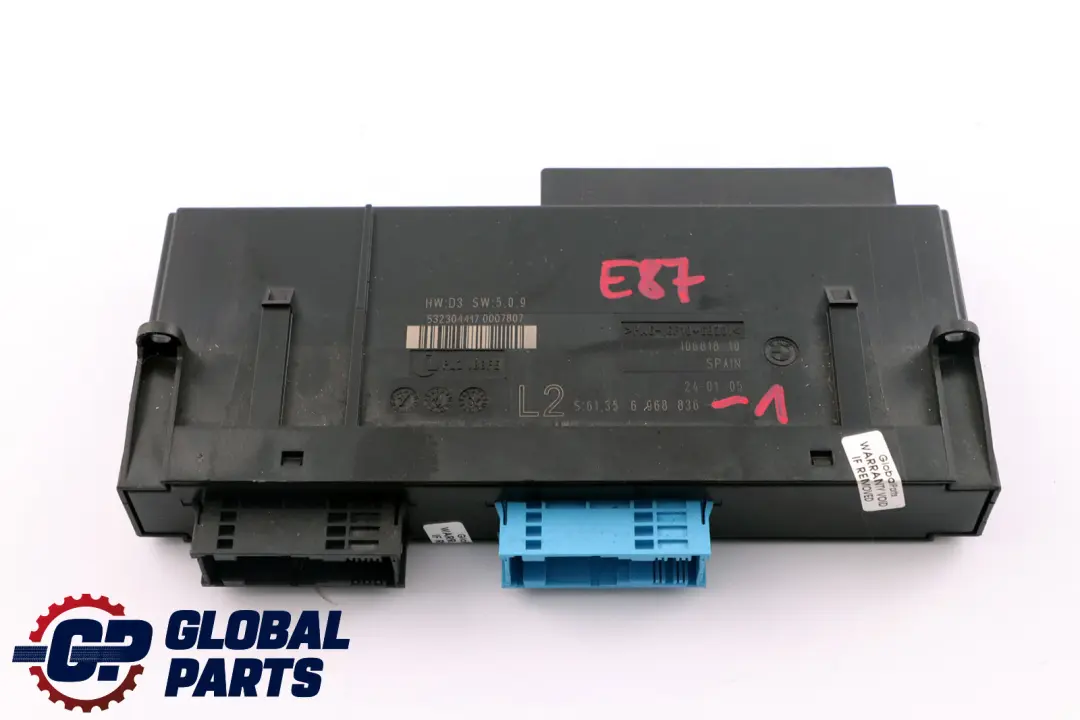 BODY CONTROL MODULE L2 6968836 to BMW 1 Series E87 with Part number 61356968836 BMW 1 Series E87 BODY CONTROL MODULE L2 6968836 - SKU 6968836-1 - Part number 61356968836