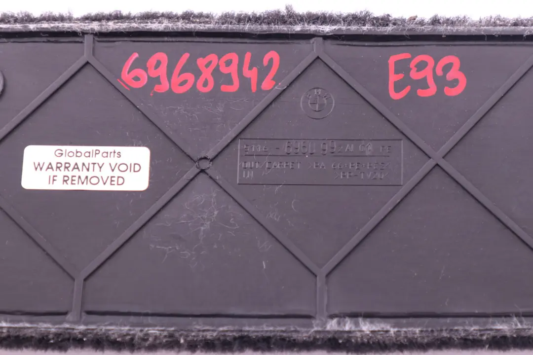 Right Centre Console Trim Panel O/S Black 6960992 BMW E63 E64 Rear - SKU 6968942 - Part number 6968942