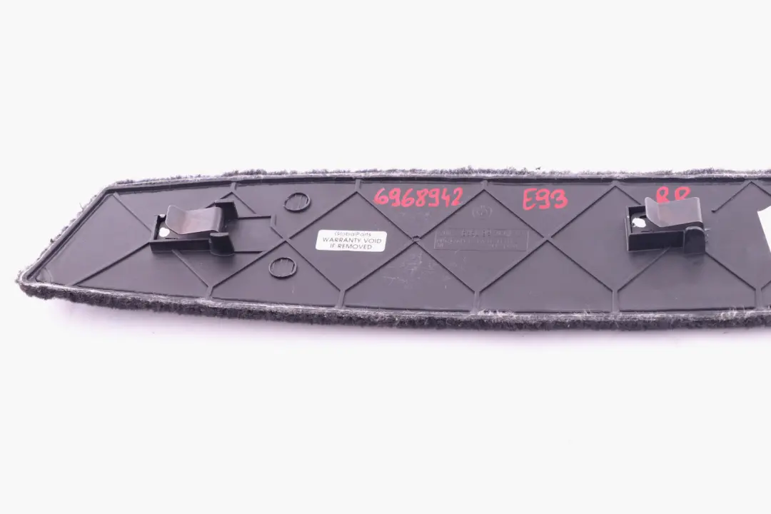 Right Centre Console Trim Panel O/S Black 6960992 BMW E63 E64 Rear - SKU 6968942 - Part number 6968942