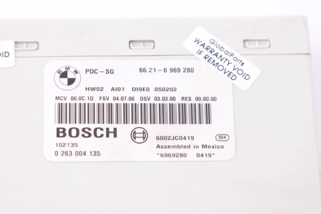 Reihe E81 E87 E90 E91 E92 LCI Steuergerät PDC 6620 für BMW 1 3 mit Teilenummer 6969280 BMW 1 3 Reihe E81 E87 E90 E91 E92 LCI Steuergerät PDC 6620 - SKU 6969280 - Teilenummer 6969280