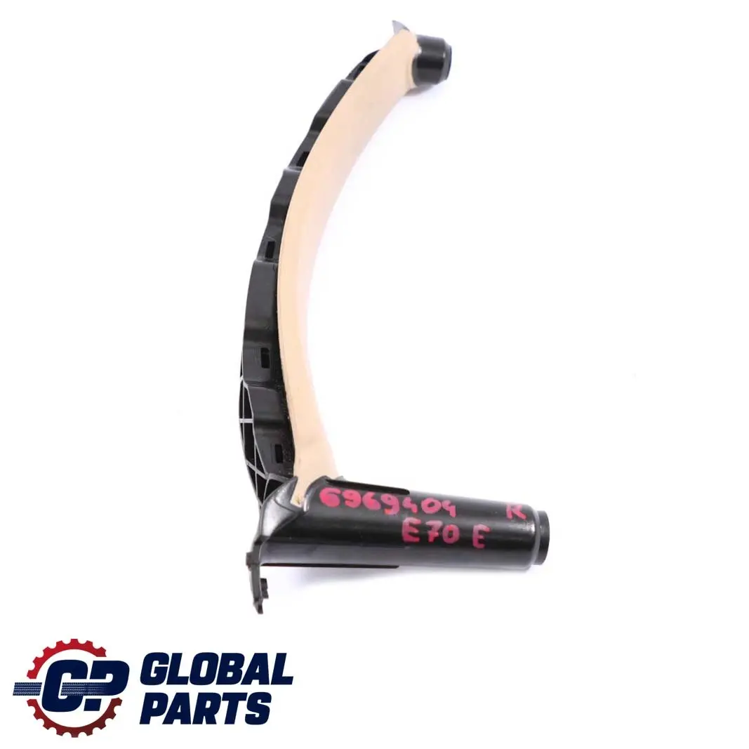 Carrier Door Panel Pull Handle Trim Right O/S Savanna Beige to BMW X5 X6 E70 E71 with Part number 6969404 BMW X5 X6 E70 E71 Carrier Door Panel Pull Handle Trim Right O/S Savanna Beige - SKU 6969404 - Part number 6969404