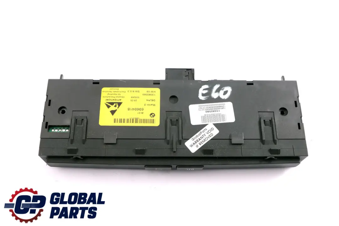 BMW 5 er E60 E61 Rep.Satz Schaltzentrum Mittelkonsole DTC PDC - SKU 6969418 - Teilenummer 6969418