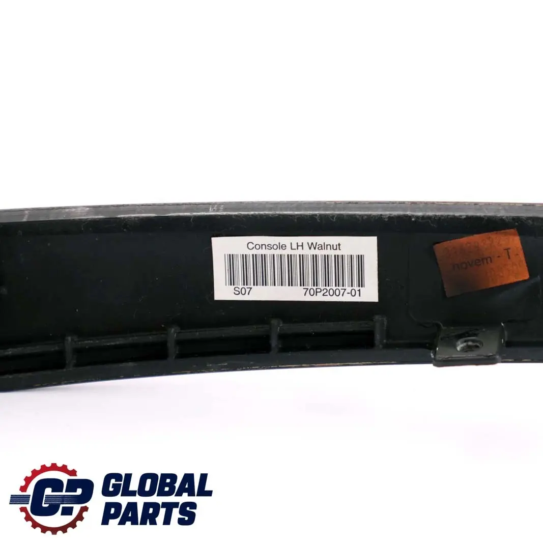 Liston De Madera Recorte Izquierdo Consola Central Burr Walnut para BMW X5 X6 E70 E71 con número de pieza 6969535 BMW X5 X6 E70 E71 Liston De Madera Recorte Izquierdo Consola Central Burr Walnut - SKU 6969535 - Número de pieza 6969535