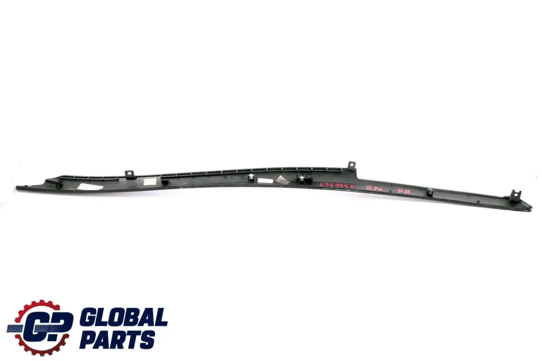 BMW X6 Series E71 Wood Strip Trim Right O/S Centre Console Bamboo Grain Dark - SKU 6969540 - Part number 6969540