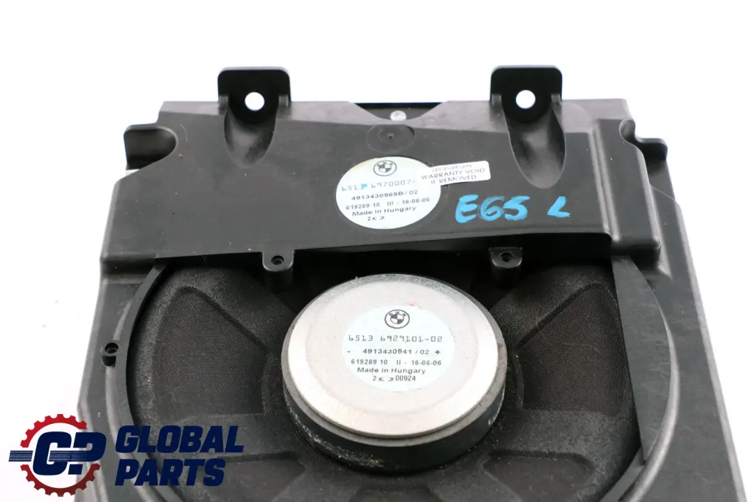 Lewy Głośnik Niskotonowy do BMW E65 E66 E67 o numerze 6901323 BMW E65 E66 E67 Lewy Głośnik Niskotonowy - SKU 6970007 - Numer Części 6901323