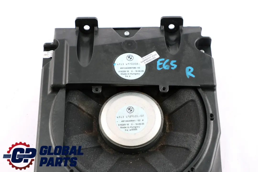 Bass Speaker BMW E65 E66 Right Hifi System pour à propos du numéro de pièce 6901324 Bass Speaker BMW E65 E66 Right Hifi System - SKU 6970008 - Numéro de pièce 6901324