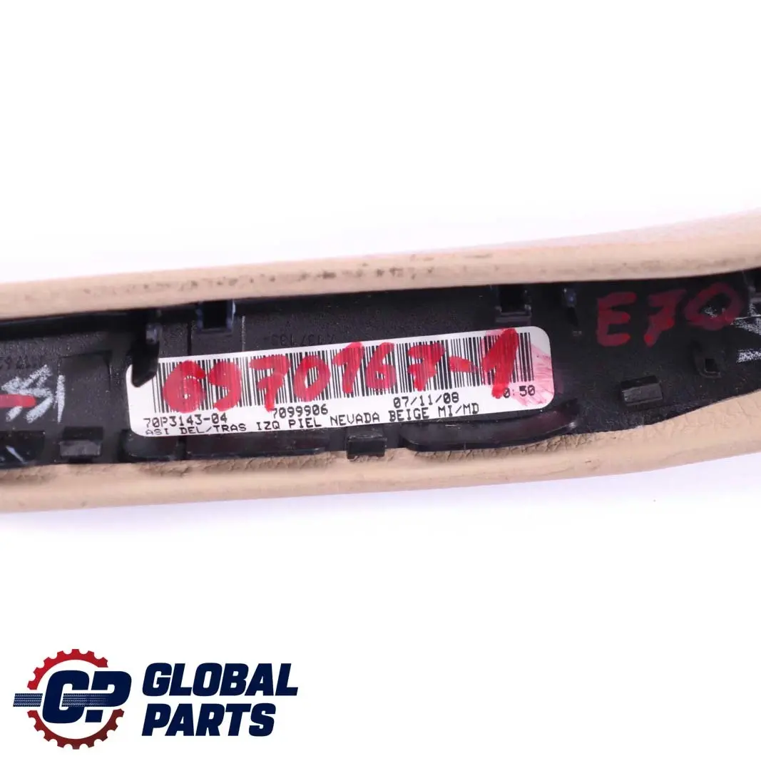 BMW X5 X6 er E70 E71 1 Blende Zuziehgriff Links Leder Beige - SKU 6970167-1 - Teilenummer 6970167