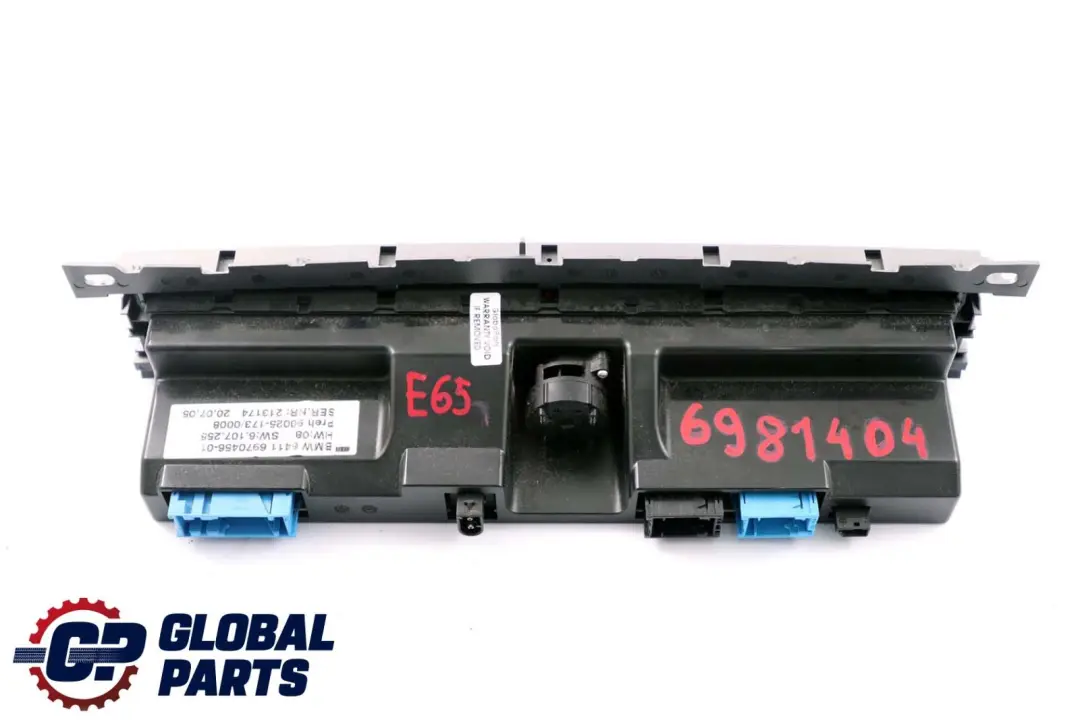 BMW 7 E65 E66 Automatic Air Conditioning Climate Control Panel Switch - SKU 6970456 - Part number 6981404