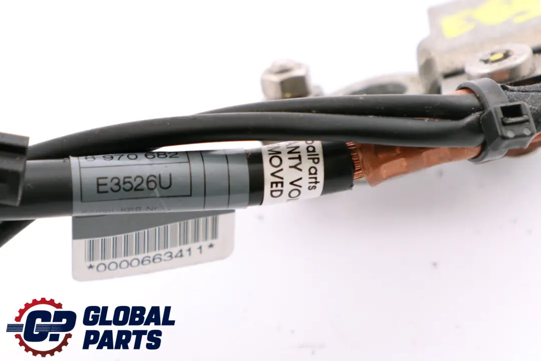 Negative Battery Cable Minus Pole IBS to BMW 6 Series E63 E64 with Part number 6970682 BMW 6 Series E63 E64 Negative Battery Cable Minus Pole IBS - SKU 6970682 - Part number 6970682