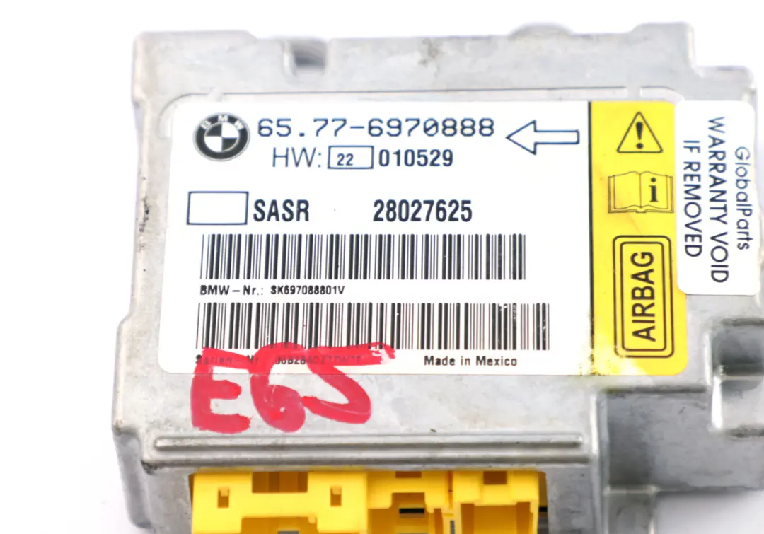 BMW E65 E66 E67 Pilastro Destra Sensore Centralina - SKU 6970888 - Numero di parte 6970888