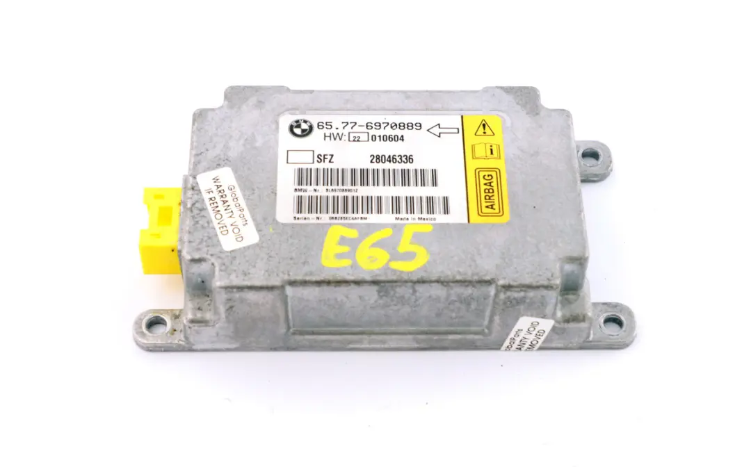 Sensore Fahrzeugmitte Unita di Controllo per BMW E65 E66 E67 con numero di parte 6970889 BMW E65 E66 E67 Sensore Fahrzeugmitte Unita di Controllo - SKU 6970889 - Numero di parte 6970889