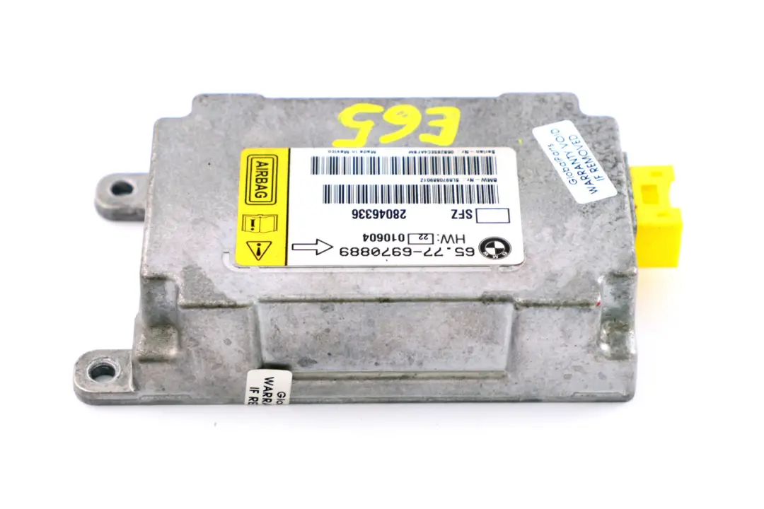 BMW E65 E66 E67 Sensor Vehiculo Centro Airbag - SKU 6970889 - Número de pieza 6970889