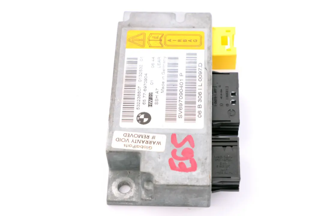 Sensor Rear Seat Airbag 6577 to BMW 7 Series E65 E66 E67 with Part number 6970904 BMW 7 Series E65 E66 E67 Sensor Rear Seat Airbag 6577 - SKU 6970904 - Part number 6970904