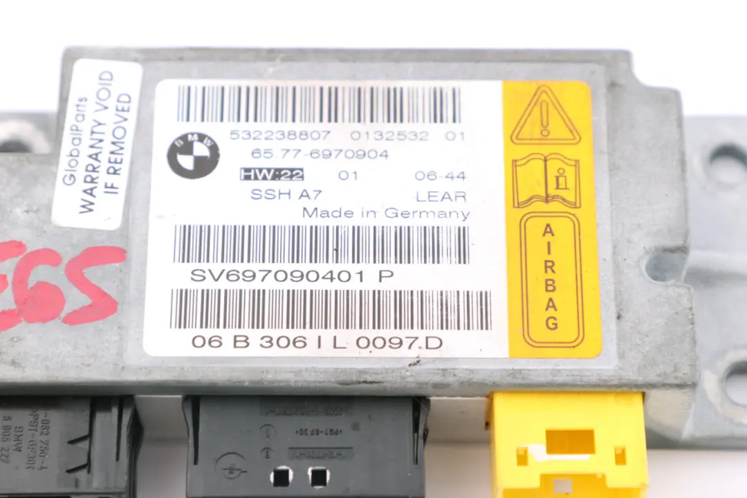 Sensore Sedile Posteriore 6577 per BMW E65 E66 E67 con numero di parte 6970904 BMW E65 E66 E67 Sensore Sedile Posteriore 6577 - SKU 6970904 - Numero di parte 6970904
