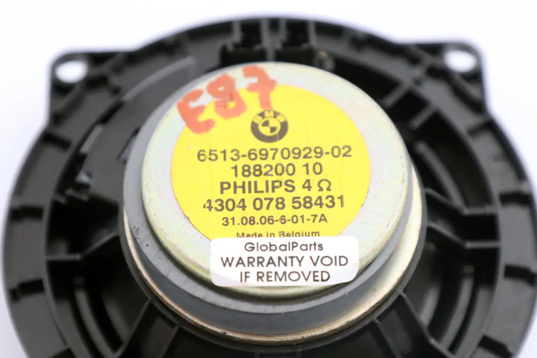 BMW 1 3 X1 SERIES E81 E82 E84 E87 E90 E91 Mid-Range Speaker Stereo 6513 - SKU 6970929 - Part number 9143232