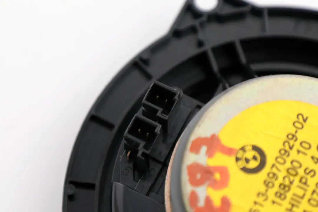 Mid-Range Speaker Stereo Audio to BMW E81 E82 X1 E84 E87 E90 E91 with Part number 9143232 BMW E81 E82 X1 E84 E87 E90 E91 Mid-Range Speaker Stereo Audio - SKU 6970929 - Part number 9143232