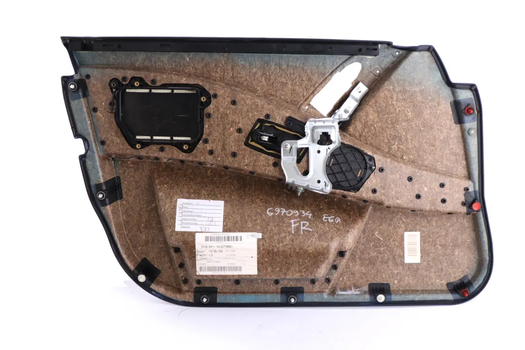 BMW 5 er E60 E61 Tür Verkleidung Türverkleidung Stoff Vorn Rechts Anthrazit - SKU 6970934 - Teilenummer 6970934