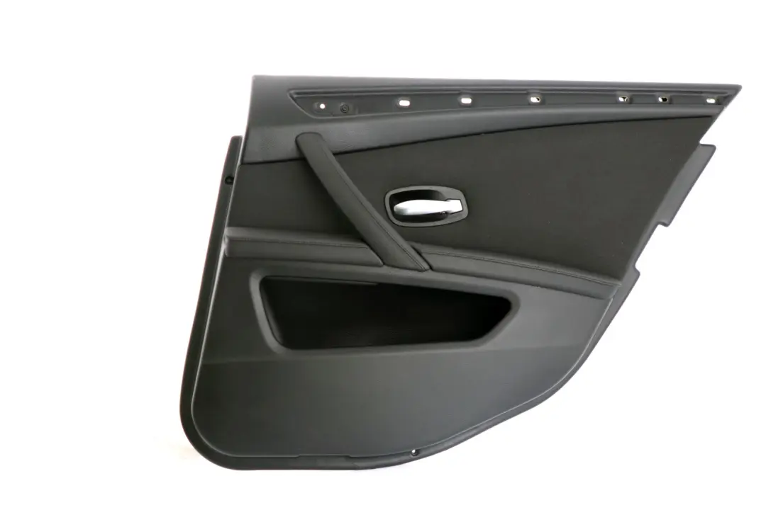 Door Card Cloth Trim Panel Rear Right Anthracite para BMW LCI E60 E61 con número de pieza 6970972 BMW LCI E60 E61 Door Card Cloth Trim Panel Rear Right Anthracite - SKU 6970972 - Número de pieza 6970972