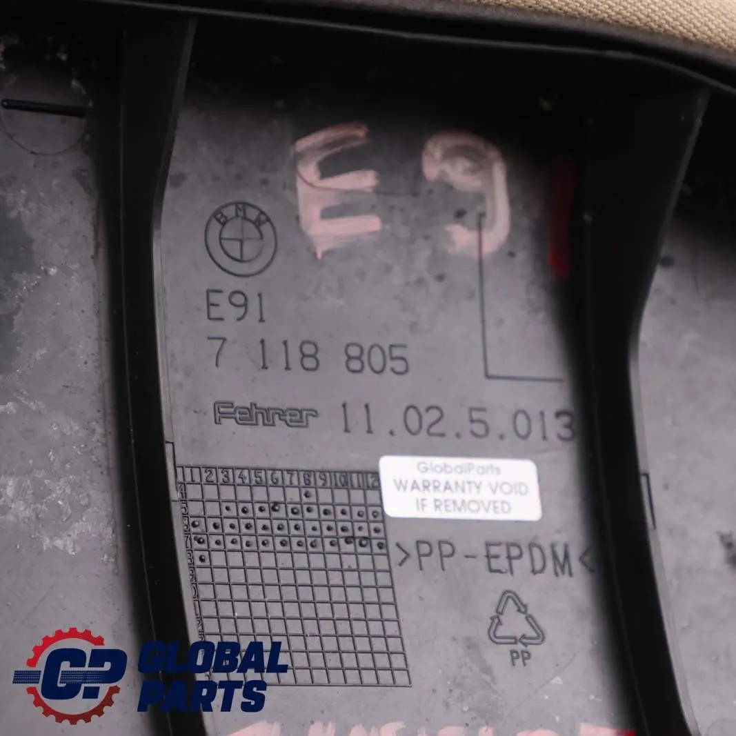 Rücksitz Bezug Seitenteil Hinten Links Stoff Beige für BMW 3 E91 Touring mit Teilenummer 6971659 BMW 3 E91 Touring Rücksitz Bezug Seitenteil Hinten Links Stoff Beige - SKU 6971663 - Teilenummer 6971659