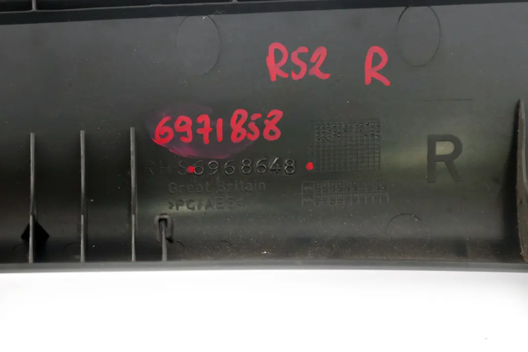 Blende A Säule Rechts Panther Black Schwarz 6968648 für BMW Mini Cooper R52 Cabrio mit Teilenummer 6971858 BMW Mini Cooper R52 Cabrio Blende A Säule Rechts Panther Black Schwarz 6968648 - SKU 6971858 - Teilenummer 6971858