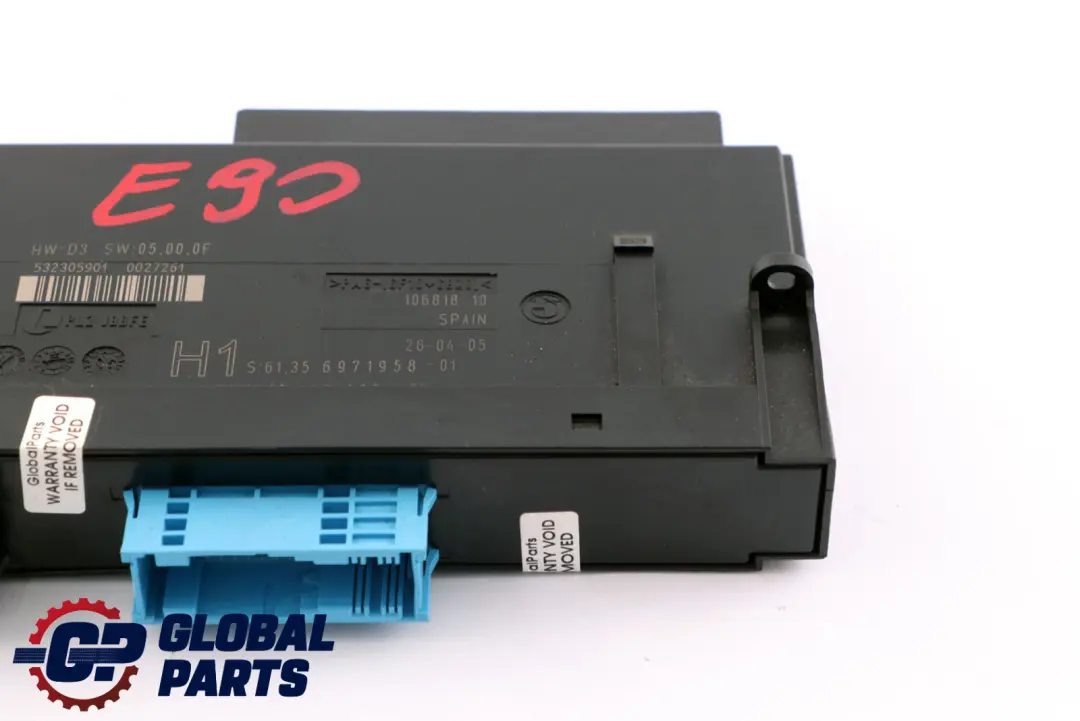 BMW 3 Series E90 ECU Body Control Module H1 PL2 JBBFE Junction Box - SKU 6971958 - Part number 6971958