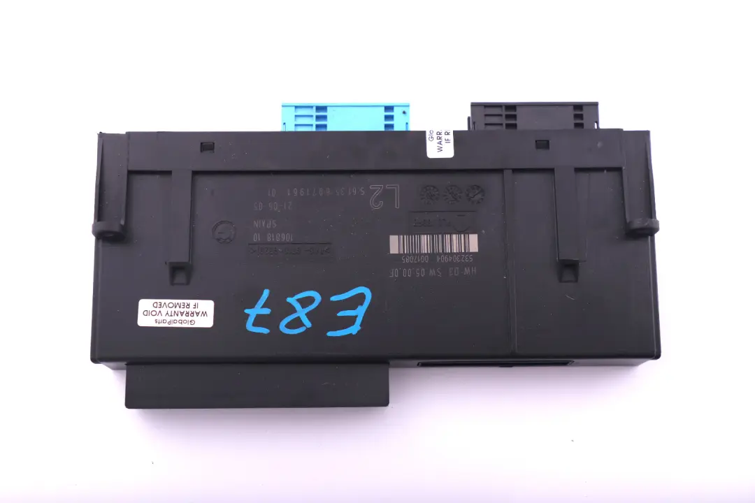 Module De Commande De Carrosserie ECU L2 Boîte De Jonction ECU pour BMW E87 à propos du numéro de pièce 6971961 BMW E87 Module De Commande De Carrosserie ECU L2 Boîte De Jonction ECU - SKU 6971961 - Numéro de pièce 6971961