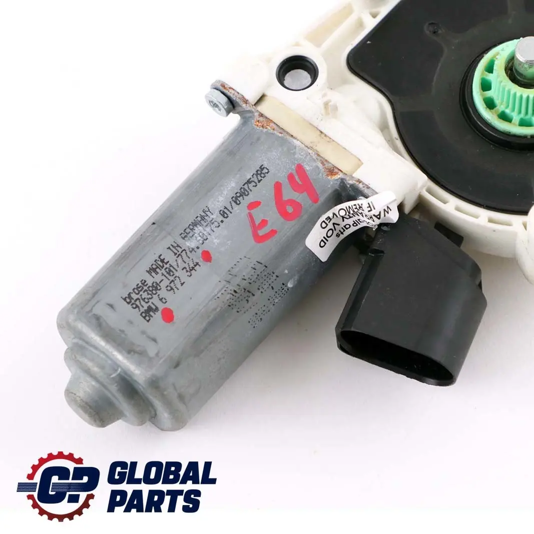Antrieb Fensterheber Vorne Links für BMW 6 er E63 E64 mit Teilenummer 6972344 BMW 6 er E63 E64 Antrieb Fensterheber Vorne Links - SKU 6972344 - Teilenummer 6972344