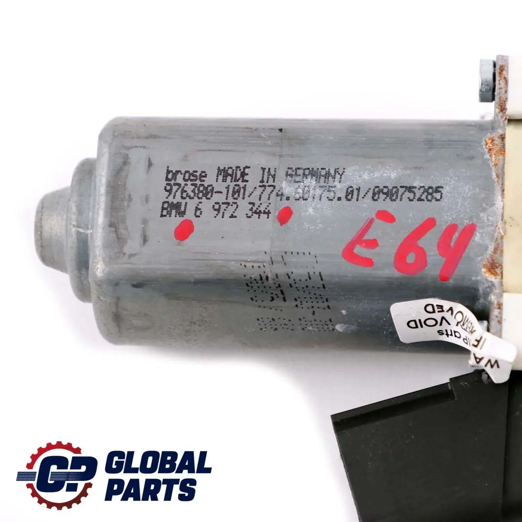 Antrieb Fensterheber Vorne Links für BMW 6 er E63 E64 mit Teilenummer 6972344 BMW 6 er E63 E64 Antrieb Fensterheber Vorne Links - SKU 6972344 - Teilenummer 6972344