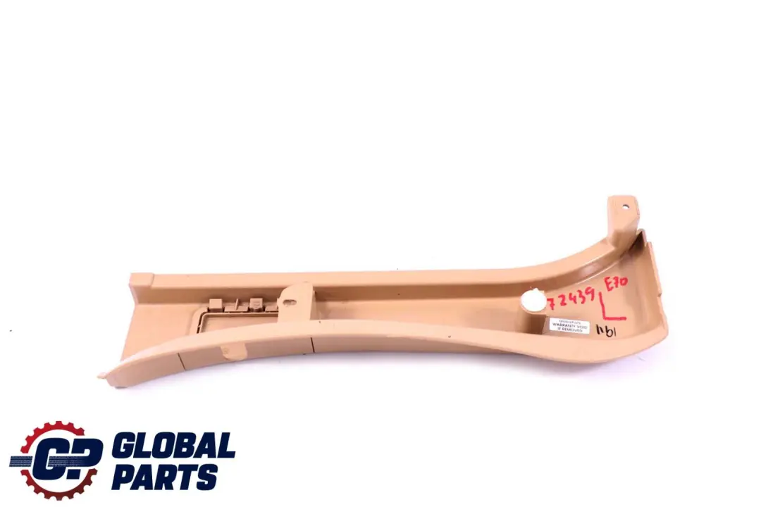 BMW X5 Series E70 Cover D-column Pillar Bottom Trim Left N/S Beige 7145953 - SKU 6972439 - Part number 6972439