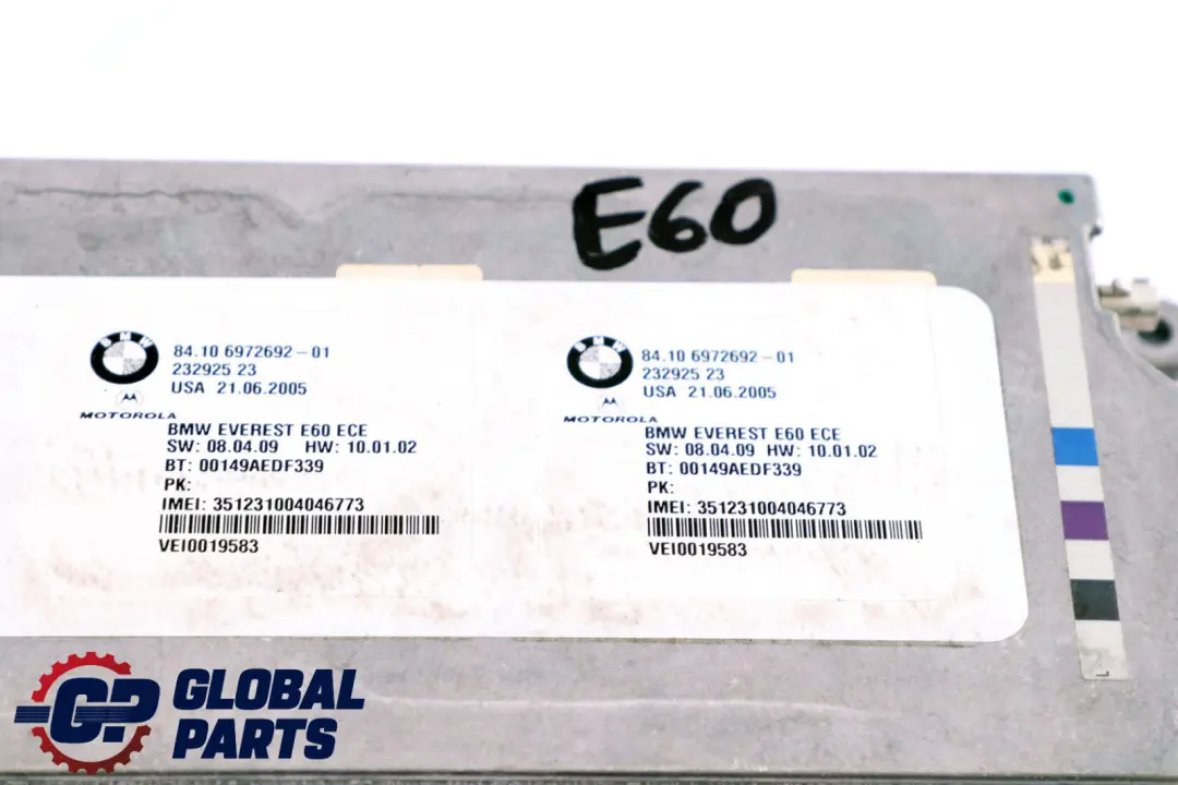 Telematics Bluetooth Steuergerät Modul für BMW 5 6 er E60 E61 E63 E64 mit Teilenummer 6972692 BMW 5 6 er E60 E61 E63 E64 Telematics Bluetooth Steuergerät Modul - SKU 6972692 - Teilenummer 6972692