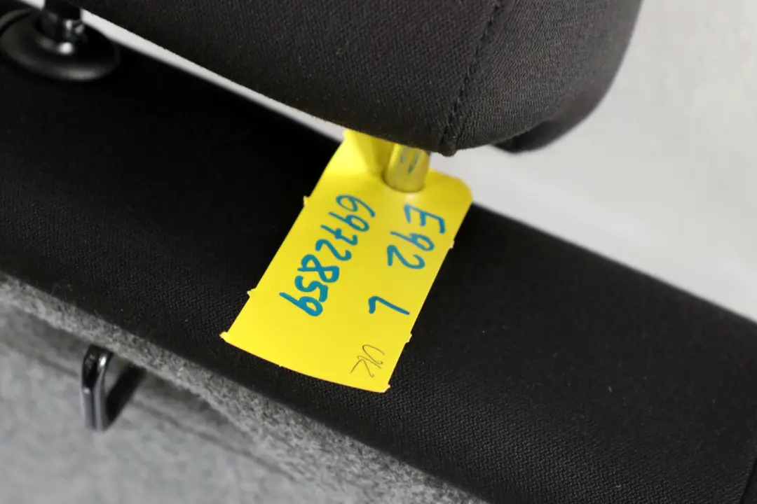 BMW E92 Tela Negro Antracita Funda Asiento Trasero Respaldo Izquierdo - SKU 6972859 - Número de pieza 6972859