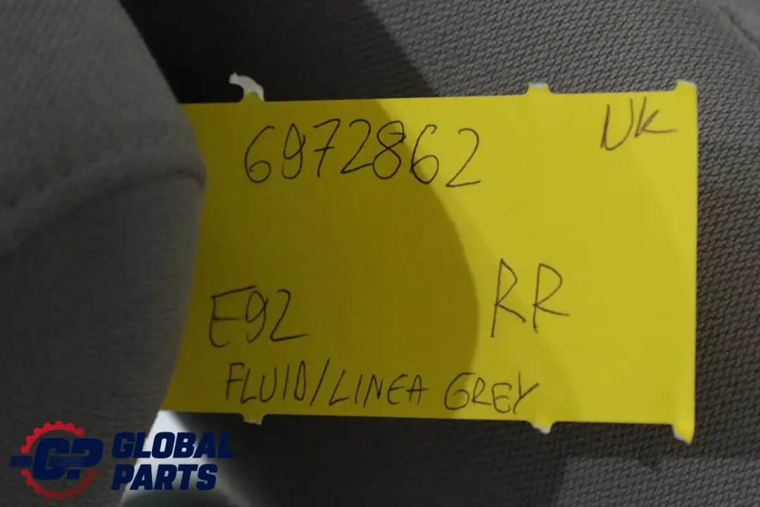 Reihe E92 Coupe Hinten Sitz Lehne Bezug Rechts Grau Stoff für BMW 3 mit Teilenummer 6972862 BMW 3 Reihe E92 Coupe Hinten Sitz Lehne Bezug Rechts Grau Stoff - SKU 6972862 - Teilenummer 6972862