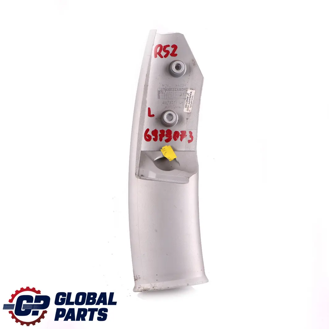 Pipe Left Decor Silver N/S 6973071 to Mini Cooper One R50 R52 R53 Cover with Part number 6973073 Mini Cooper One R50 R52 R53 Cover Pipe Left Decor Silver N/S 6973071 - SKU 6973073 - Part number 6973073