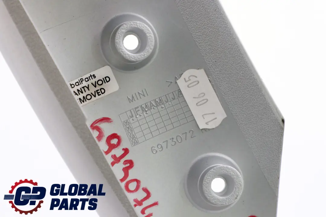Abdeckrohr Rechts Dekor Silber 6973072 für Mini Cooper One R50 R53 mit Teilenummer 6973074 Mini Cooper One R50 R53 Abdeckrohr Rechts Dekor Silber 6973072 - SKU 6973074-1 - Teilenummer 6973074