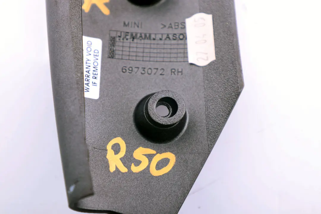 Mini 1 Cooper One R50 R52 R53 Abdeckung Rohr Rechts Dekor Anthrazit 7040570 - SKU 6973076-1 - Teilenummer 6973076