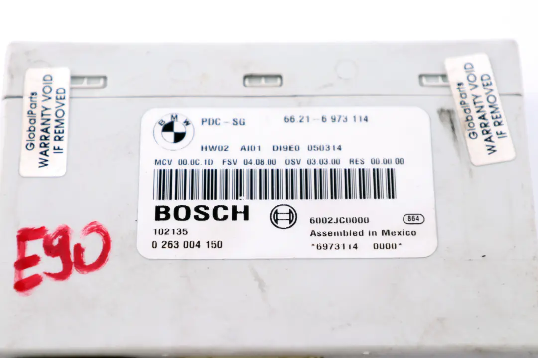Modulo Controllo Parcheggio PDC per BMW E81 E87 E90 E91 E92 LCI con numero di parte 6973114 BMW E81 E87 E90 E91 E92 LCI Modulo Controllo Parcheggio PDC - SKU 6973114 - Numero di parte 6973114