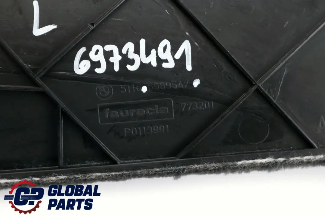 BMW X5 er E70 Verkleidung Mittenkonsole Vorne Links Schwarz 6969547 - SKU 6973491 - Teilenummer 6973491