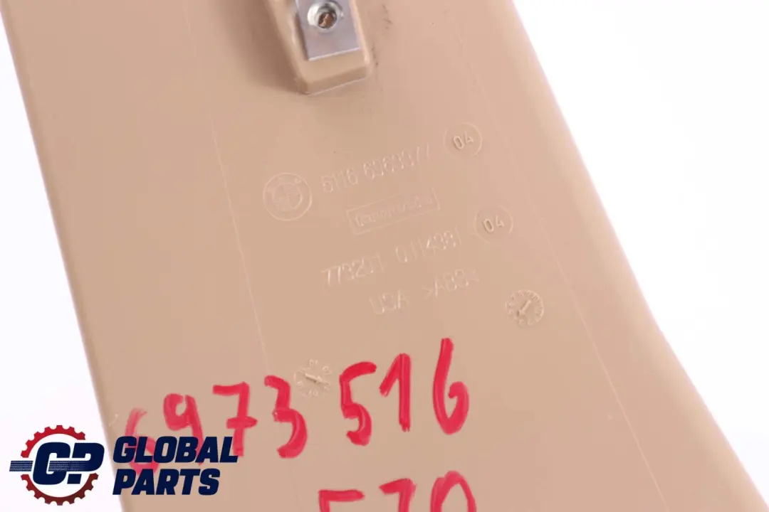 Tacka schowka konsoli tył beżowa 6963377 do BMW E70 o numerze 6973516 BMW E70 Tacka schowka konsoli tył beżowa 6963377 - SKU 6973516 - Numer Części 6973516