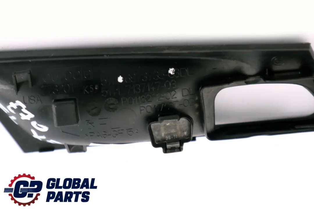 manija De La puerta interior izquierda Cubierta Trim para BMW E70 con número de pieza 6973735 BMW E70 manija De La puerta interior izquierda Cubierta Trim - SKU 6973735 - Número de pieza 6973735