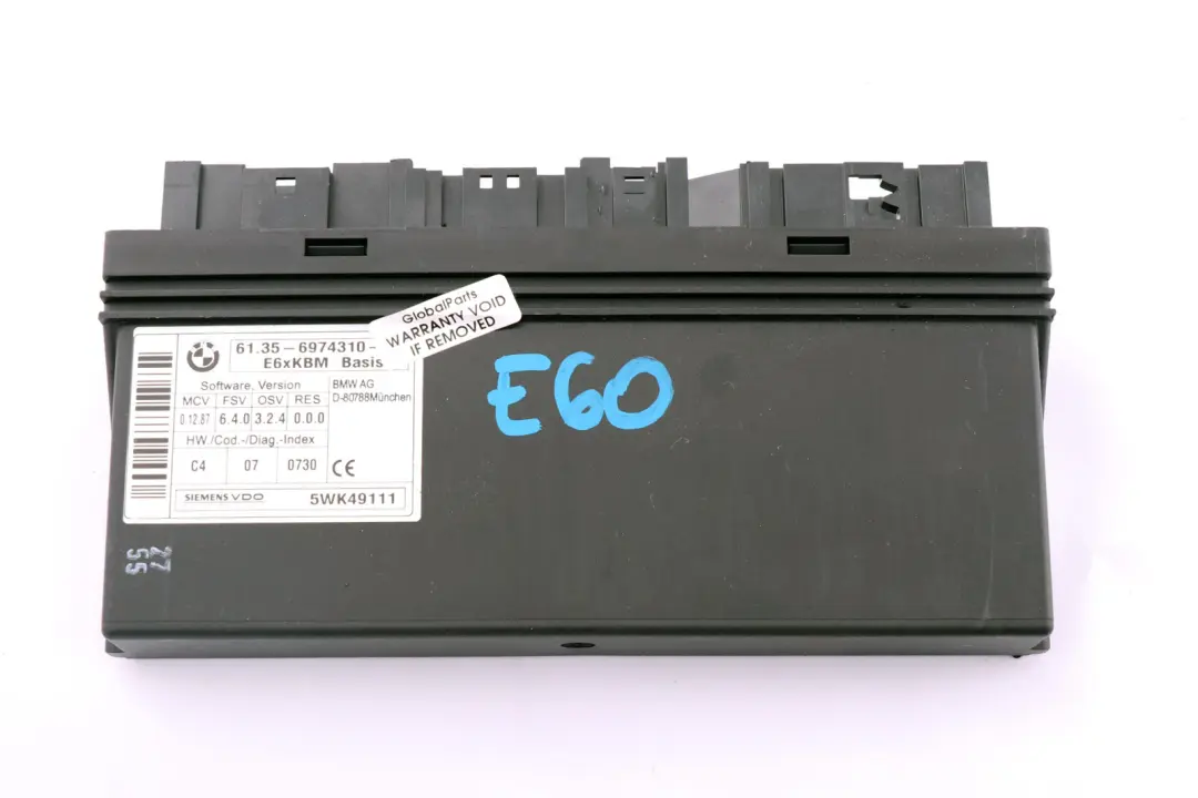 BMW 5 6 er E60 E63 E64 Karosseriemodul - SKU 6974310 - Teilenummer 6974310
